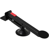 Elevador de pie compacto para posicionamiento de marcos de puertas con mecanismo de pedal reforzado para trabajos de carpintería y ebanistería