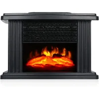 Calentador de chimenea, calentador de llama de 500 w, mini chimenea pequeña con calentamiento rápido, calentador vertical europeo