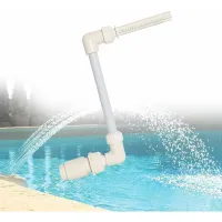 Fuente de piscina en cascada, fuente para piscina elevada, rociador de enfriamiento de altura ajustable, soporte de chorro para estanque de jardín