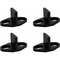 Guías para puertas correderas, juego de 4 guías de suelo para puertas correderas de armarios y puertas de madera