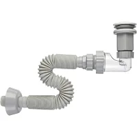 Desagüe de fregadero de 1/4, resistente y fácil de usar, tubo de desagüe con tapón emergente, amplia gama de aplicaciones, para fregaderos con rebosa