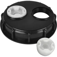 (1 pieza) tapa para tanque de agua ibc con tapa ventilada de 155 mm con orificios de ventilación dobles, accesorios para tanque ibc de 1000 l