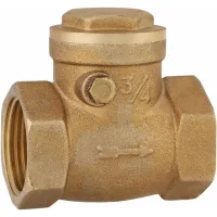 Válvula antirretorno, válvula de retención oscilante dn20 232psi, válvula de retención de agua de latón hembra de 3/4 con rosca unidireccional para e