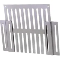 Rejilla de drenaje lateral deslizante para techo y suelo, tapa de drenaje deslizante de acero inoxidable antibloqueo y resistente al desgaste, 16,7 cm