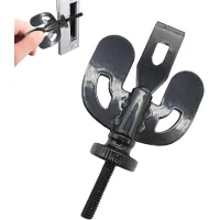 Cerradura de seguridad para puertas: mecanismo de seguridad portátil, cerradura para puertas de hotel, cerradura de viaje reforzada con configuración