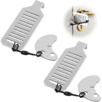 Juego de 2 cerraduras de viaje portátiles - abrazaderas de seguridad para puertas de hotel - dispositivos y accesorios de seguridad