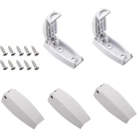 Soportes de puerta para autocaravanas (5 piezas), pestillo blanco para puerta de equipaje, clips para puerta de autocaravana, soporte para puerta de e