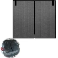 Mosquitera para portón trasero de coche de 148x144 cm, mosquitera para coche, para autocaravanas, caravanas, furgonetas, ventilación y protección cont