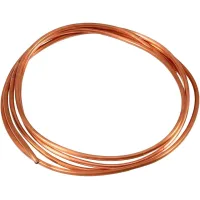 Tubo de cobre de 2 m, manguera flexible de cobre con diámetro exterior de 4 mm y diámetro interior de 3 mm para fontanería, refrigeración y generadore