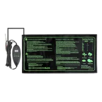 Alfombrilla calefactora para plantas de 50 x 25 cm, almohadilla térmica de 230 v para reptiles y anfibios, alfombrilla para mascotas segura y duradera