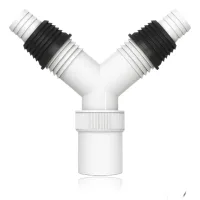 Adaptador de drenaje doble para lavadora (1 unidad), adaptador doble para mangueras de 20-31 mm, salida de 36 mm