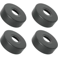 4 rosetas mezcladoras de ducha de acero inoxidable (3/4), ø 25 mm x ø 80 mm x altura 25 mm, color negro roseta para grifo, embellecedor para grifo de