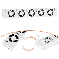 Ventilador para radiador 5 ventiladores, control 0–60 °c, magnético, 47 cm, para radiadores 70–100 cm