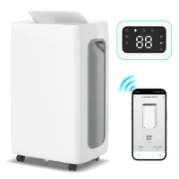 Deshumidificador para hogar 26 l/día, secado de ropa y oscilación automática