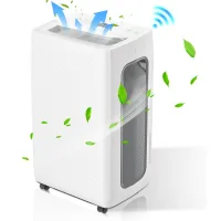 Deshumidificador para sótano y baño, 26 l/24 h, descongelación automática
