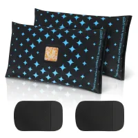 Lote de 2 cojines deshumidificadores para coche de 1200g, con ventana indicadora incluida y almohadilla antideslizante para el cojín deshumidificador