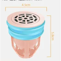 Desagüe de suelo antirreflujo, desagüe de suelo antiolor con levitación magnética, válvula de retención para plato de ducha, color rosa