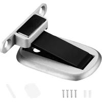 Tope de puerta magnético oculto, ultrafino, de aleación de zinc, resistente al viento, sin necesidad de taladrar, con adhesivo y tornillos.