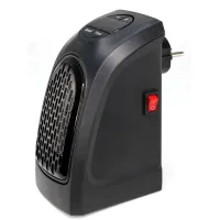 Calefactor auxiliar eléctrico de 400 w con enchufe de pared - radiador