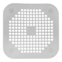 3 piezas filtro de pelo francés para ducha, lavabo/bañera/ducha, tapón de silicona, baño/cocina (gris)