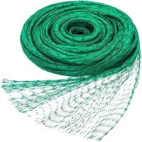 Malla de protección para aves de corral de 15 m x 2 m (para pollos, gansos, pavos, etc.) + 20 anclajes al suelo.
