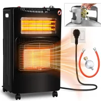 Estufa de gas 4,2 kw estufa de gas cerámica de 3 niveles calefacción de gas por infrarrojos calefacción de gas radiante+eléctrica