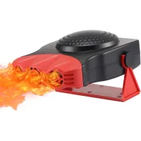 Calefactor para coche, 12v 150w, con función desempañadora, apto para todos los modelos de coche, rojo.