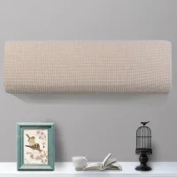 Fundas elásticas para aire acondicionado, funda protectora para el polvo (80-86 cm, beige)