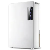 Deshumidificador doméstico portátil(enchufe ue,doble núcleo, 550ml/día, pantalla táctil led,temporizador de 24h,apagado automático por depósito lleno)