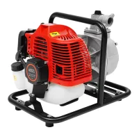 Kaket motobomba de agua portátil de gasolina (43 cc, 1 pulgada, motor de 2 tiempos), autocebante, para riego agrícola y trasvase de agua.