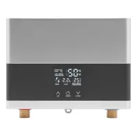Mini calentador de agua eléctrico instantáneo sin tanque con control remoto (30-55 ℃ / 86-131 ℉)