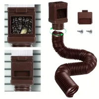 Beaface manguera de extensión para canaleta de agua de lluvia,manguera de drenaje telescópica,tubo flexible de drenaje de agua de lluvia,60 pulgadas