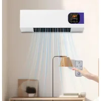 Ventilador de pared sientice 2 en 1,2000 w,refrigeración y calefacción,control de flujo de aire natural,montaje en pared,para oficinas,16-40 °c