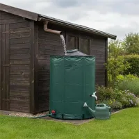 Kaket depósito de agua plegable, 250 l almacenamiento de gran capacidad para riego de jardines y recolección portátil de agua lluvia en exteriores