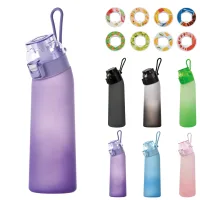 Kaket botella de agua deportiva portátil de 700 ml con 8 cápsulas de sabor; sin azúcar; ideal para fitness y yoga
