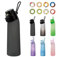 Kaket botella de agua deportiva portátil de 700 ml con 8 cápsulas de sabor; sin azúcar; ideal para fitness y yoga