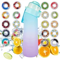 Kaket botella de agua deportiva de 700 ml, 10 sabores aleatorios, sin azúcar; ideal para fitness y actividades al aire libre
