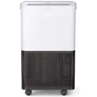2pcs deshumidificador 10l ahorro energía para habitaciones húmedas, sensor de humedad automático, manguera drenaje, 45 m³ 15 m², baño lavandería