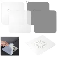 Tapones de drenaje de silicona antiolor (4 unidades), 20 x 20 cm, universales para fregadero y protectores de drenaje de silicona