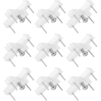 10 ganchos invisibles para marcos de pared de abs y hierro, fijación resistente y sin dejar rastro, diseño sencillo, soportan cargas pesadas, para par