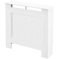 Cubierta para radiador de mdf de 78 x 19 x 82 cm con estante.