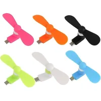 Juego de 6 mini ventiladores portátiles para teléfonos móviles, compatibles con usb-c.