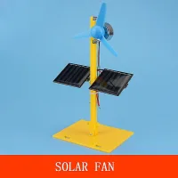Kit de modelo científico educativo para armar uno mismo: generador solar, motor y mini ventilador.