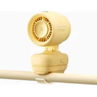 Miniventilador para 5 velocidades, luz nocturna, led, soporte flexible