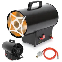 Calefactor de gas para obra 10 kw, caudal 320 m³/h, distribución uniforme del calor en el espacio