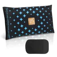Almohadilla deshumidificadora para coche de 1200 g, negra y azul, 26 × 15 × 5 cm, antivaho, con ventana indicadora y almohadilla antideslizante