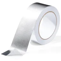 Cinta adhesiva de aluminio 50 mm x 20 m, cinta aislante térmica de fibra de vidrio, impermeable, resistente al calor, para tuberías y coche..