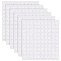 600 puntos adhesivos de doble cara transparentes removibles sin dejar huella 10 mm, redondos para decoración, manualidades, hogar..