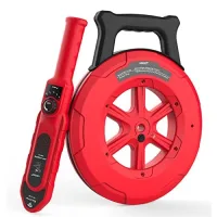 Detector de obstrucciones de tuberías 40 m, localizador para tubos pvc/plástico/cemento/hierro/metal, sonda ip67, batería 3,7 v..