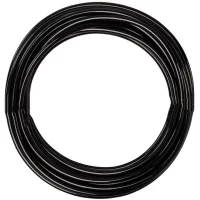 Manguera neumática de poliuretano 12 m, 8 mm exterior x 5 mm interior, negra, flexible, aire comprimido..